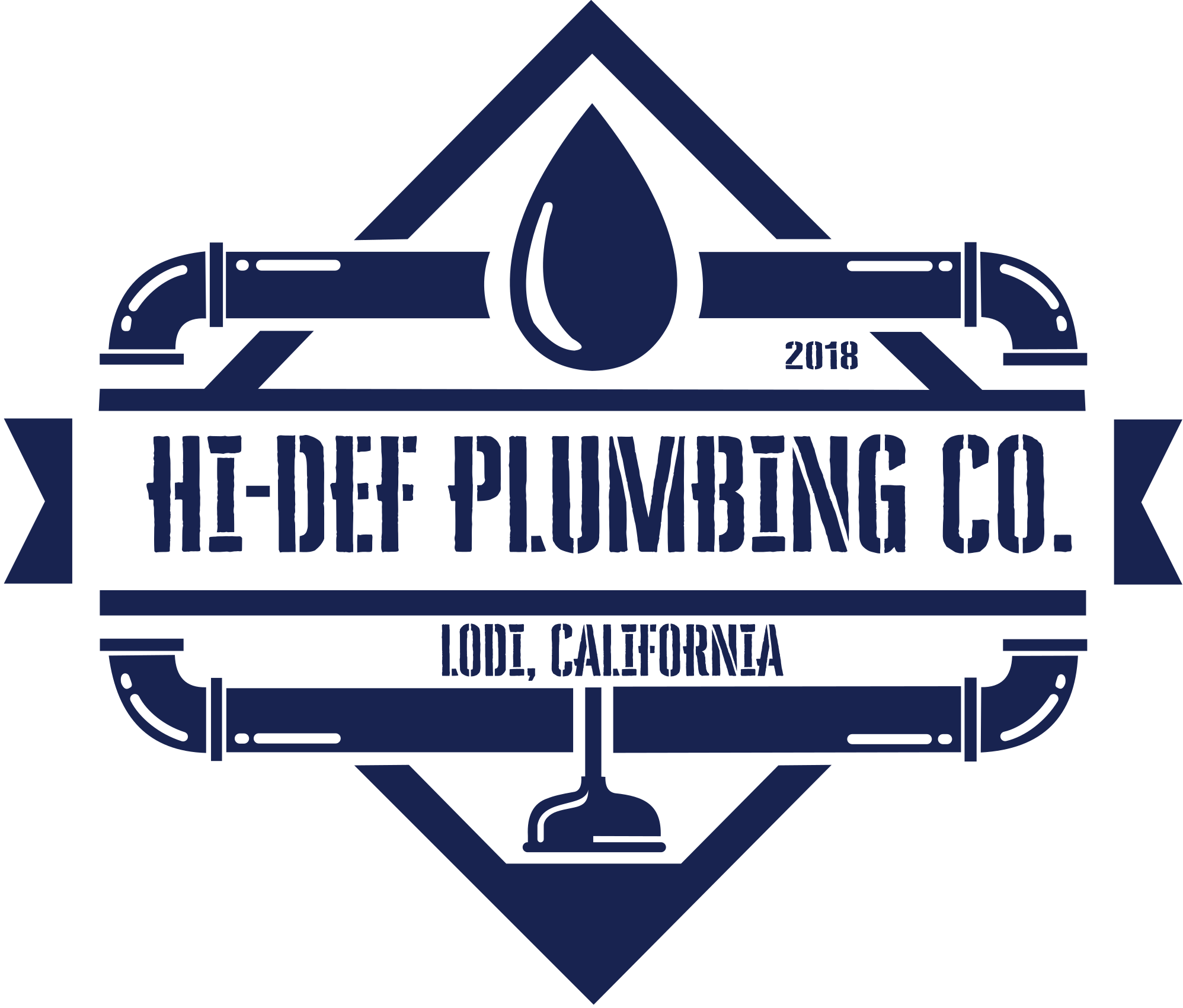 Hi Def Plumbing company logo, serving Lodi, California